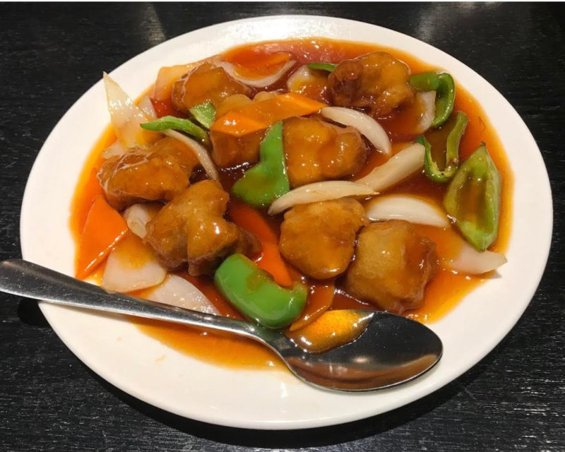 台湾料理専門店「百味軒」酢豚