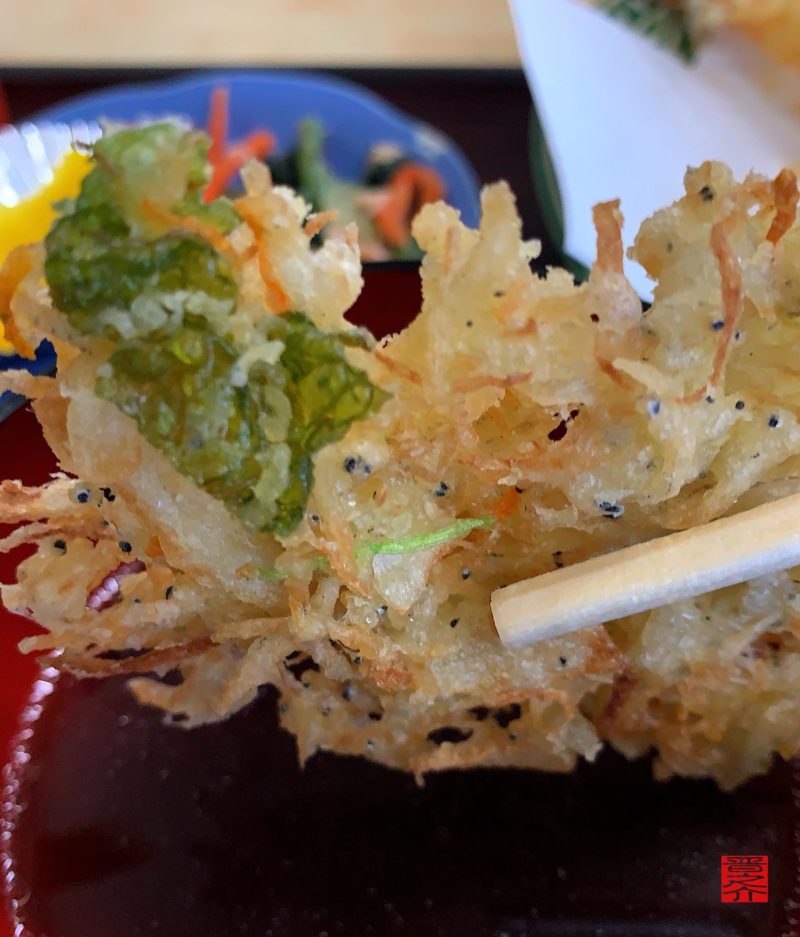 雑魚と野菜のかき揚げ