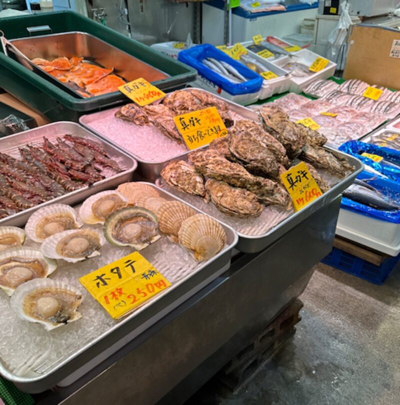 清水魚市場：ホタテ１枚：250円