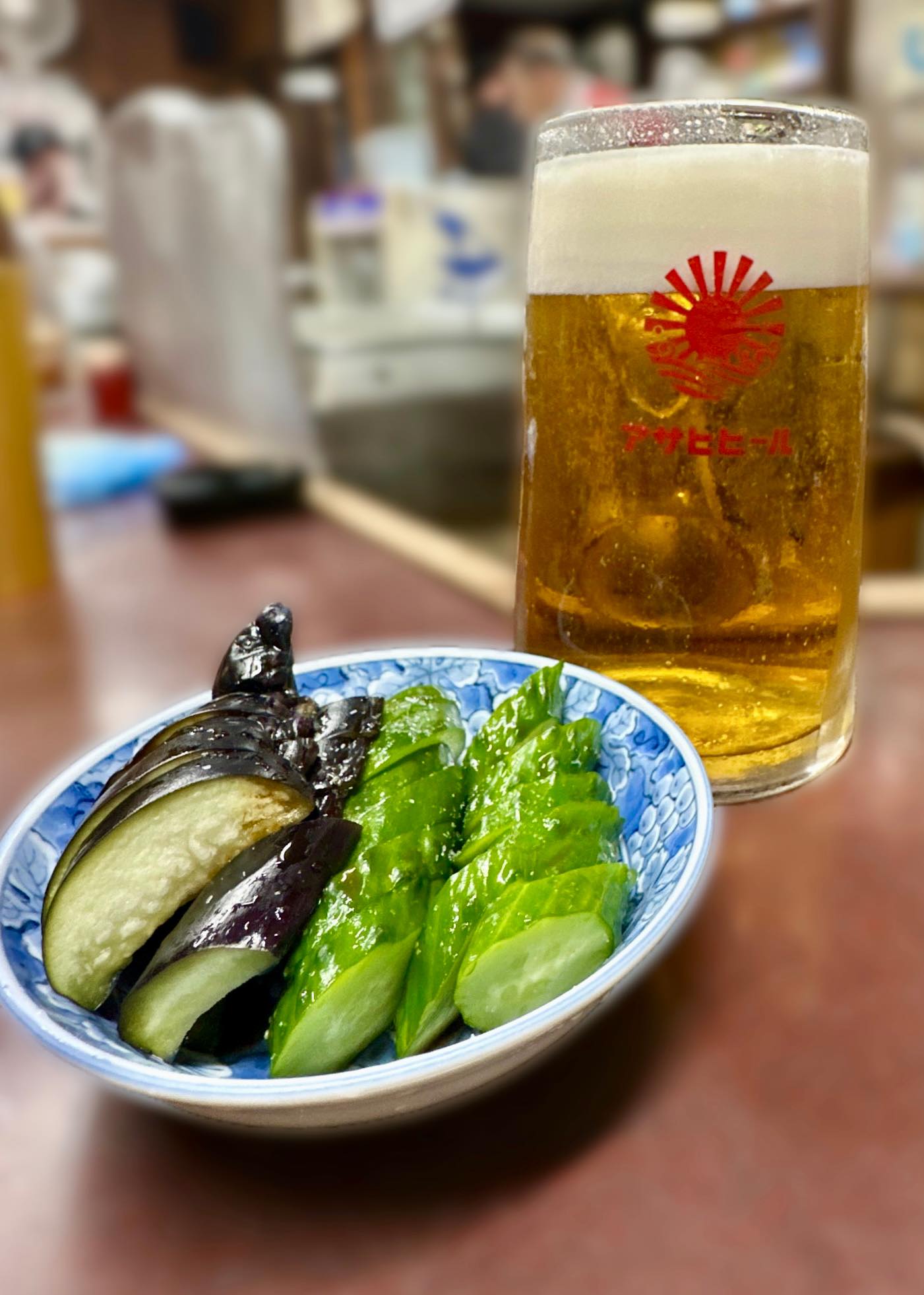 マルエフ生ビール・漬物